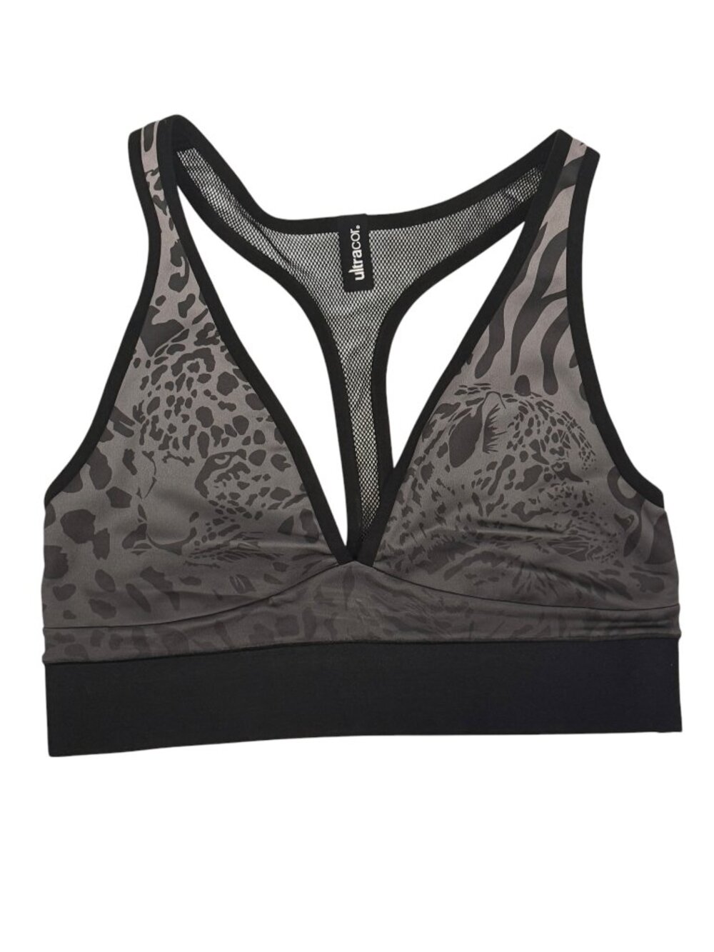 🐆 Ultracor Leopard Zebra Print Sports Bra NWOT Size S